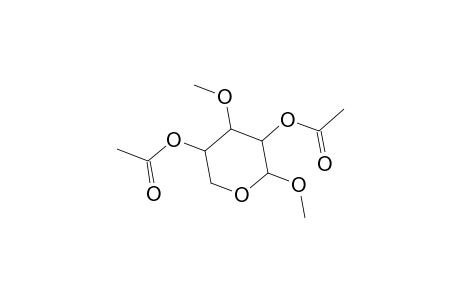 Methyl 2,4-di-O-acetyl-3-O-methylpentopyranoside