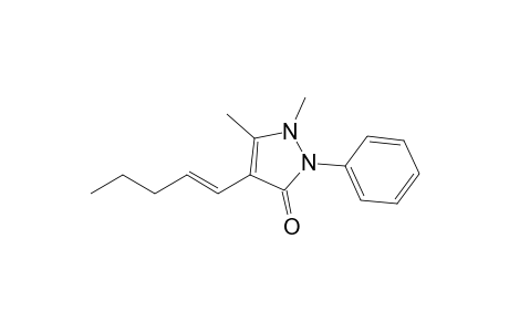 4-Pent-1-enyl-1,5-dimethyl-2-phenyl-1,2-dihydropyrazol-3-one