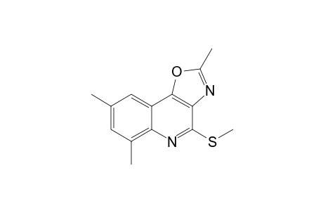 2,6,8-Trimethyl-4-methylsulfanyloxazolo[4,5-c]quinoline