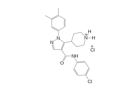 piperidinium, 4-[4-[[(4-chlorophenyl)amino]carbonyl]-1-(3,4-dimethylphenyl)-1H-pyrazol-5-yl]-, chloride