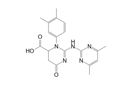 3-(3,4-dimethylphenyl)-2-[(4,6-dimethyl-2-pyrimidinyl)amino]-6-oxo-4,5-dihydropyrimidine-4-carboxylic acid