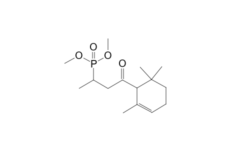Dimethyl (4-oxo-4-(2,6,6-trimethylcyclohex-2-en-1-yl)butan-2-yl)phosphonate