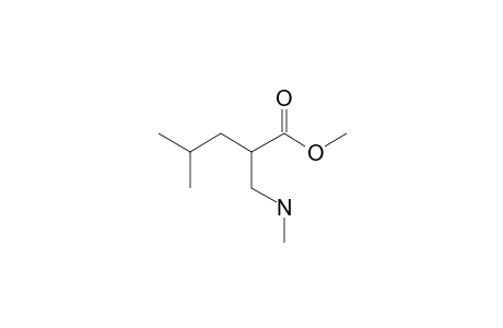 2-(Aminomethyl)-4-methylpentanoic acid, N-methyl-, methyl ester