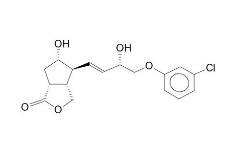 6-(3'-ALPHA-HYDROXY-4'-META-CHLOROPHENOXYBUT-1'E-ENYL)-7-HYDROXY-3-OXABICYCLO[3.3.0]OCTAN-2-ONE