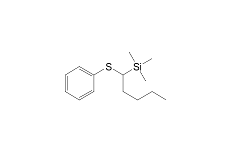 Silane, trimethyl[1-(phenylthio)pentyl]-