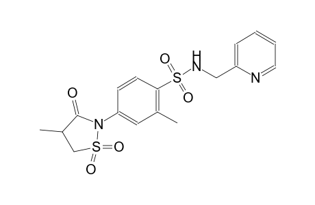benzenesulfonamide, 2-methyl-4-(4-methyl-1,1-dioxido-3-oxo-2-isothiazolidinyl)-N-(2-pyridinylmethyl)-