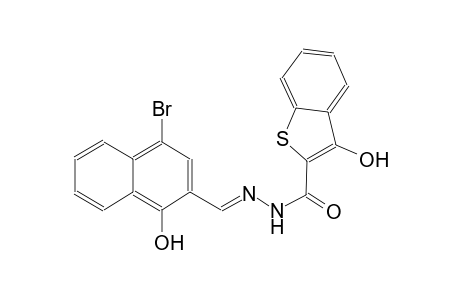 N'-[(E)-(4-bromo-1-hydroxy-2-naphthyl)methylidene]-3-hydroxy-1-benzothiophene-2-carbohydrazide
