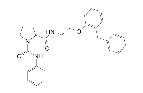 1,2-Pyrrolidinedicarboxamide, N(1)-phenyl-N(2)-[2-[2-(phenylmethyl)phenoxy]ethyl]-