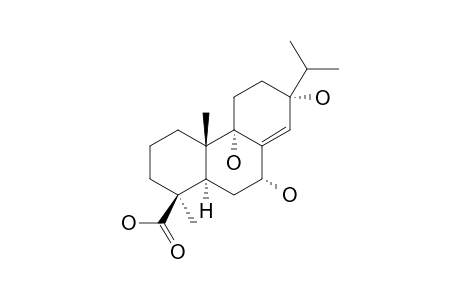 AQUILARABIETIC_ACID_A;7-ALPHA,9-ALPHA,13-ALPHA-TRIHYDROXYABIET-8-(14)-EN-18-OIC_ACID