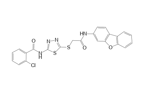 Benzamide, N-[5-[[2-(benzo[b]benzofuran-3-ylamino)-2-oxoethyl]thio]-1,3,4-thiadiazol-2-yl]-2-chloro-