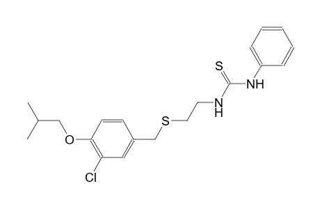 N-{2-[(3-chloro-4-isobutoxybenzyl)sulfanyl]ethyl}-N'-phenylthiourea