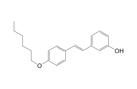 3-[(E)-2-(4-hexoxyphenyl)ethenyl]phenol