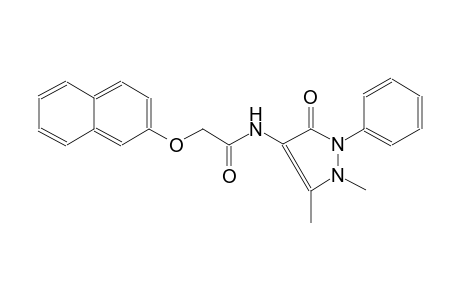 acetamide, N-(2,3-dihydro-1,5-dimethyl-3-oxo-2-phenyl-1H-pyrazol-4-yl)-2-(2-naphthalenyloxy)-