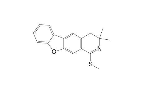 3,3-Dimethyl-1-methylsulfanyl-3,4-dihydrobenzofuro[3,2-g]isoquinoline