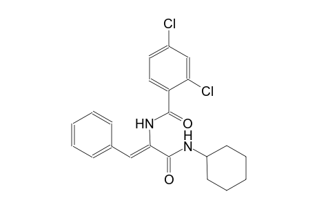 2,4-dichloro-N-{(Z)-1-[(cyclohexylamino)carbonyl]-2-phenylethenyl}benzamide