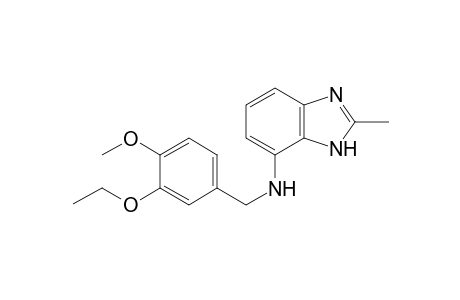 1H-1,3-Benzimidazol-7-amine, N-[(3-ethoxy-4-methoxyphenyl)methyl]-2-methyl-