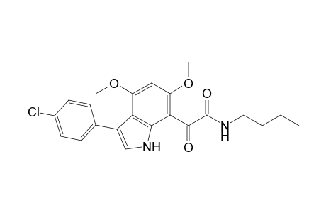 N-n-Butyl-2-(3'-(4"-chlorophenyl)-4',6'-dimethoxyindol-7'-yl)glyoxylamide