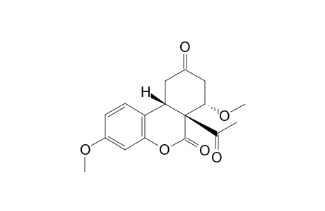 (6aR,7S,10aS)-6a-Acetyl-3,7-dimethoxy-7,8,10,10a-tetrahydro-6aH-benzo[c]chromene-6,9-dione