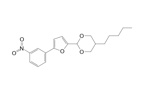 2-[5-(3-nitrophenyl)-2-furyl]-5-pentyl-1,3-dioxane