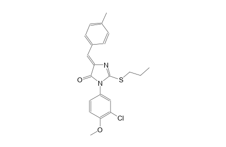 4H-imidazol-4-one, 3-(3-chloro-4-methoxyphenyl)-3,5-dihydro-5-[(4-methylphenyl)methylene]-2-(propylthio)-, (5Z)-