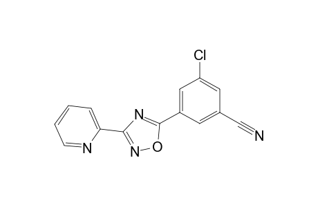 3-(2-pyridyl)-5-(3-chloro-5-cyanophenyl)-1,2,4-oxadiazole