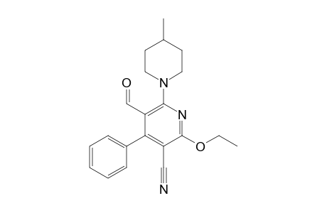 2-Ethoxy-5-formyl-6-(4-methyl-1-piperidinyl)-4-phenyl-3-pyridinecarbonitrile