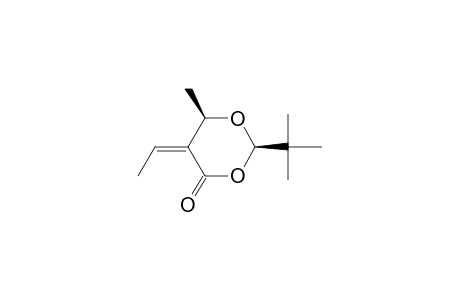 (Z,2R,6R)-2-TERT.-BUTYL-6-METHYL-5-ETHYLIDEN-1,3-DIOXAN-4-ONE