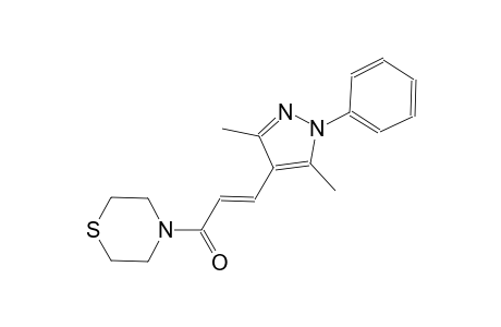4-[(2E)-3-(3,5-dimethyl-1-phenyl-1H-pyrazol-4-yl)-2-propenoyl]thiomorpholine