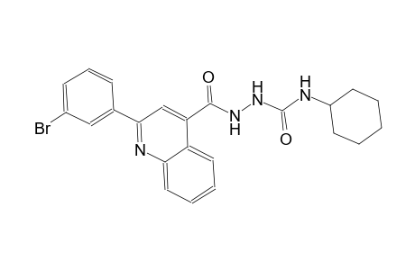 2-{[2-(3-bromophenyl)-4-quinolinyl]carbonyl}-N-cyclohexylhydrazinecarboxamide