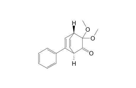 (1R*,4R*)-3,3-Dimethoxy-6-phenylbicyclo[2.2.2]octa-5,7-dien-2-one