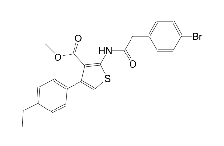 methyl 2-{[(4-bromophenyl)acetyl]amino}-4-(4-ethylphenyl)-3-thiophenecarboxylate