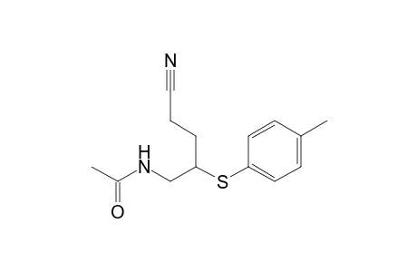 Acetamide, N-[4-cyano-2-[(4-methylphenyl)thio]butyl]-
