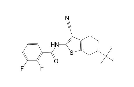 N-(6-tert-butyl-3-cyano-4,5,6,7-tetrahydro-1-benzothien-2-yl)-2,3-difluorobenzamide