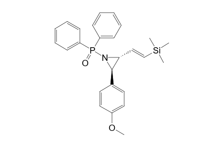 N-DIPHENYLPHOSPHINOYL-2-(BETA-TRIMETHYLSILYL)-VINYL-3-(PARA-METHOXY)-PHENYL-AZIRIDINE
