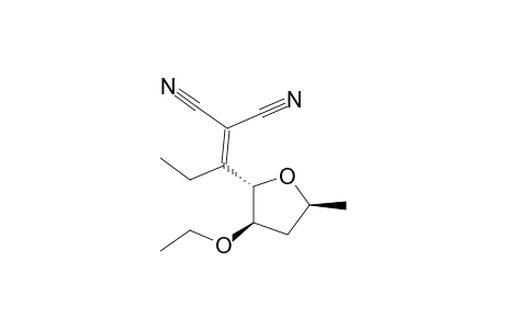 (2'R*,3'S*,5'R*)-2-CYANO-3-(3'-ETHOXY-5'-METHYLTETRAHYDROFURAN-2'-YL)-PENT-2-ENENITRILE