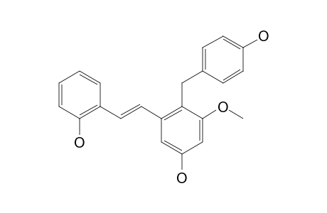 (E)-2,5'-DIHYDROXY-2'-(4-HYDROXYBENZYL)-3'-METHOXYSTILBENE