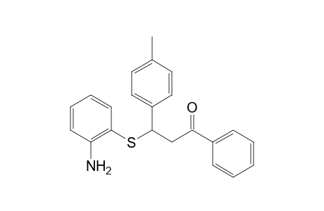 3-(2-Aminophenylthio)-1-phenyl-3-p-tolylpropan-1-one