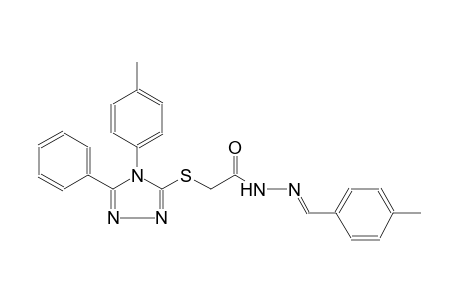 acetic acid, [[4-(4-methylphenyl)-5-phenyl-4H-1,2,4-triazol-3-yl]thio]-, 2-[(E)-(4-methylphenyl)methylidene]hydrazide