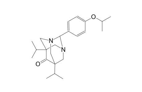 2-(4-isopropoxyphenyl)-5,7-diisopropyl-1,3-diazatricyclo[3.3.1.1~3,7~]decan-6-one