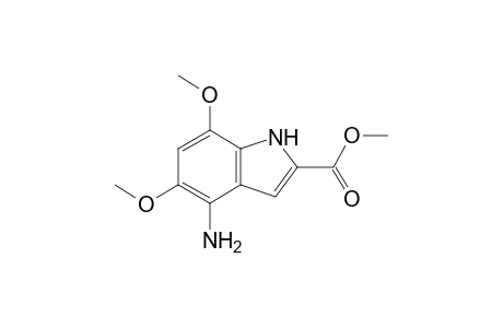 4-Amino-5,7-dimethoxy-1H-indole-2-carboxylic acid methyl ester
