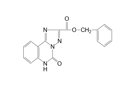 5,6-DIHYDRO-5-OXO-s-TRIAZOLO[1,5-c]QUINAZOLINE-2-CARBOXYLIC ACID,BENZYL ESTER
