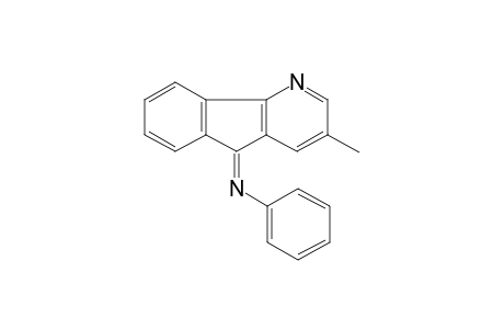 N-[(5Z)-3-methyl-5H-indeno[1,2-b]pyridin-5-ylidene]aniline