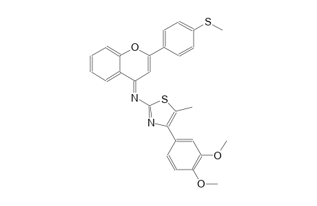 2-thiazolamine, 4-(3,4-dimethoxyphenyl)-5-methyl-N-[(4E)-2-[4-(methylthio)phenyl]-4H-1-benzopyran-4-ylidene]-