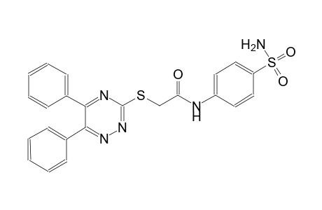 N-[4-(aminosulfonyl)phenyl]-2-[(5,6-diphenyl-1,2,4-triazin-3-yl)sulfanyl]acetamide