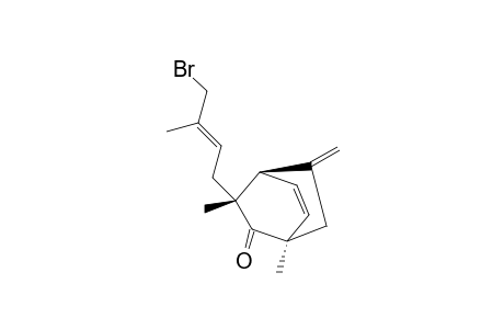 (-)-(1S,3S,4S)-3-(4-Bromo-3-methylbut-2-en-1-yl)-1,3-dimethyl-8-methylenebicyclo[2.2.2]oct-5-en-2-one