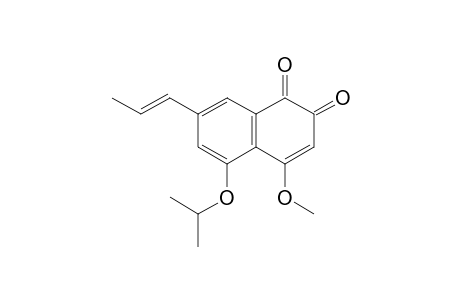 4-Methoxy-5-propan-2-yloxy-7-[(E)-prop-1-enyl]naphthalene-1,2-dione