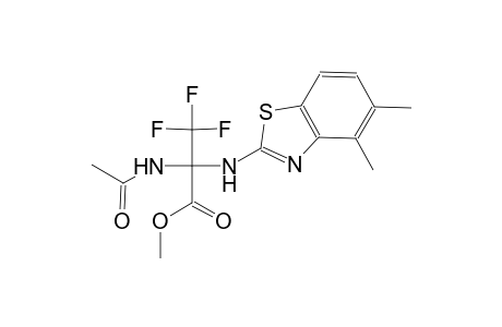 methyl 2-(acetylamino)-2-[(4,5-dimethyl-1,3-benzothiazol-2-yl)amino]-3,3,3-trifluoropropanoate