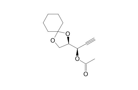 (2R,3R)-3-Acetoxy-1,2-O-cyclohexylidene pent-4-yne