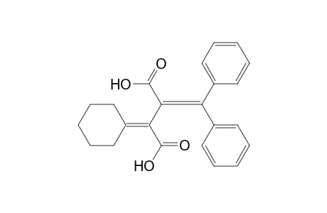 2-cyclohexylidene-3-(diphenylmethylene)succinic acid