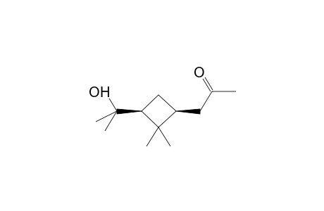 CIS-1-(2-OXOPROPYL)-2,2-DIMETHYL-3-(1-METHYL-1-HYDROXYETHYL)CYCLOBUTANE